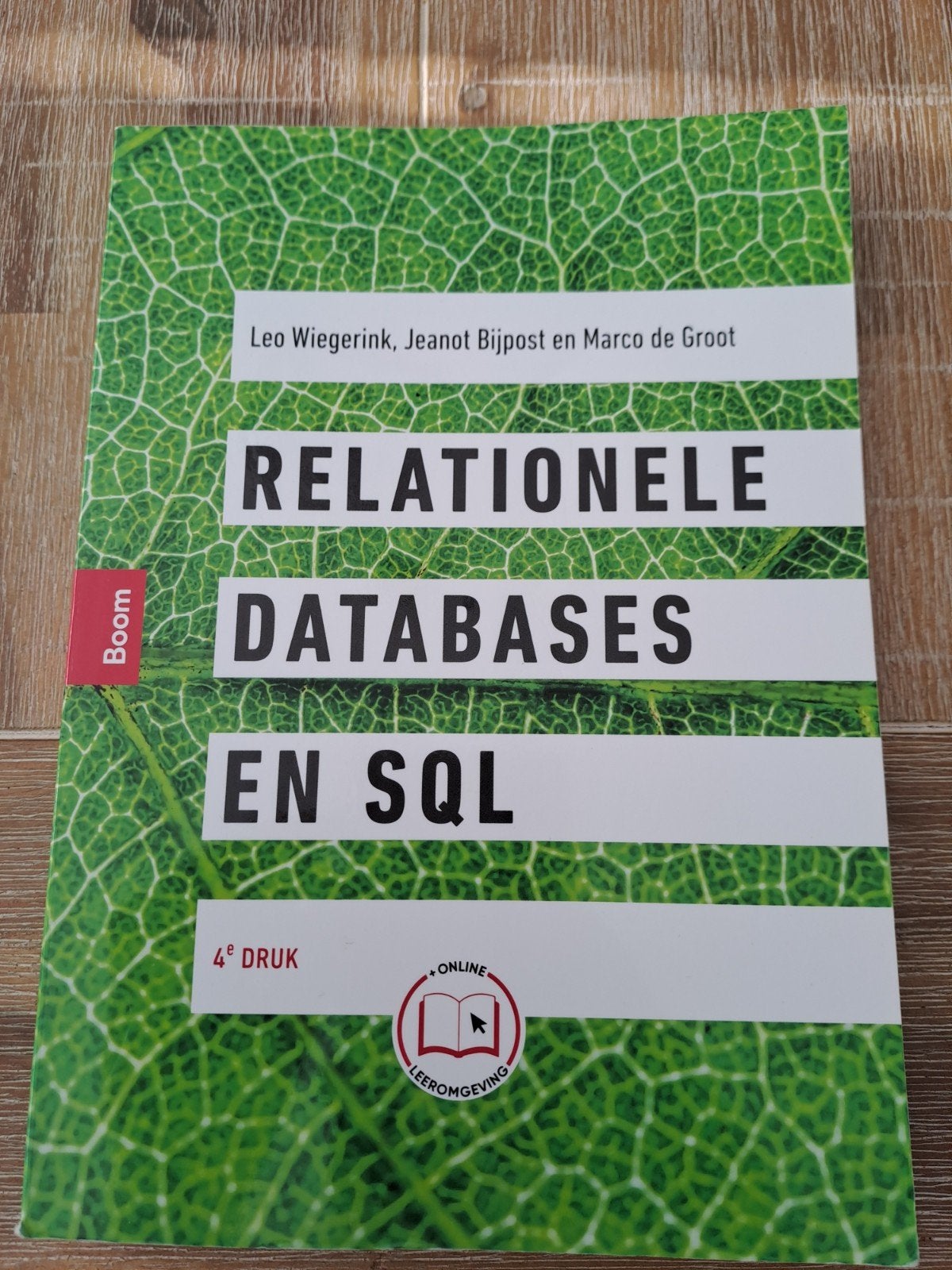 Relationele databases en SQL, Boeken, Ophalen of Verzenden, Zo goed als nieuw, Leo Wiegerink; Jeanot Bijpost; Marco de Groot, Nederlands