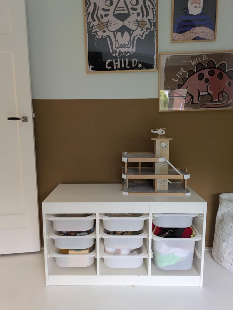 IKEA Trofast opbergkast met 7 kleine en 1 grote bak, Ophalen, Gebruikt, Kast