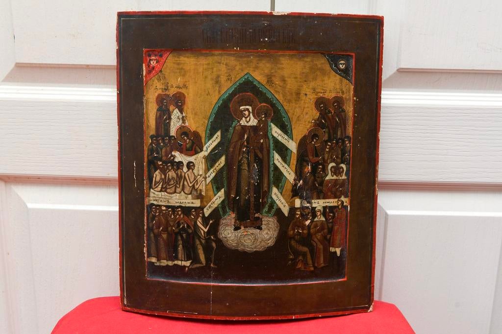 ANTIEKE  GRIEKSE IKOON, Antiek en Kunst, Antiek | Religie, Ophalen of Verzenden