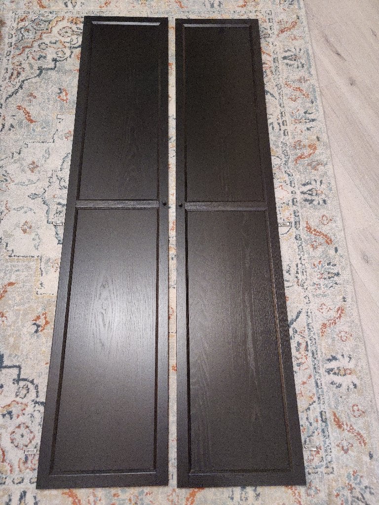 Ikea Billie deuren zwart (Oxberg), Ophalen, Zwart, 50 tot 100 cm, Zo goed als nieuw