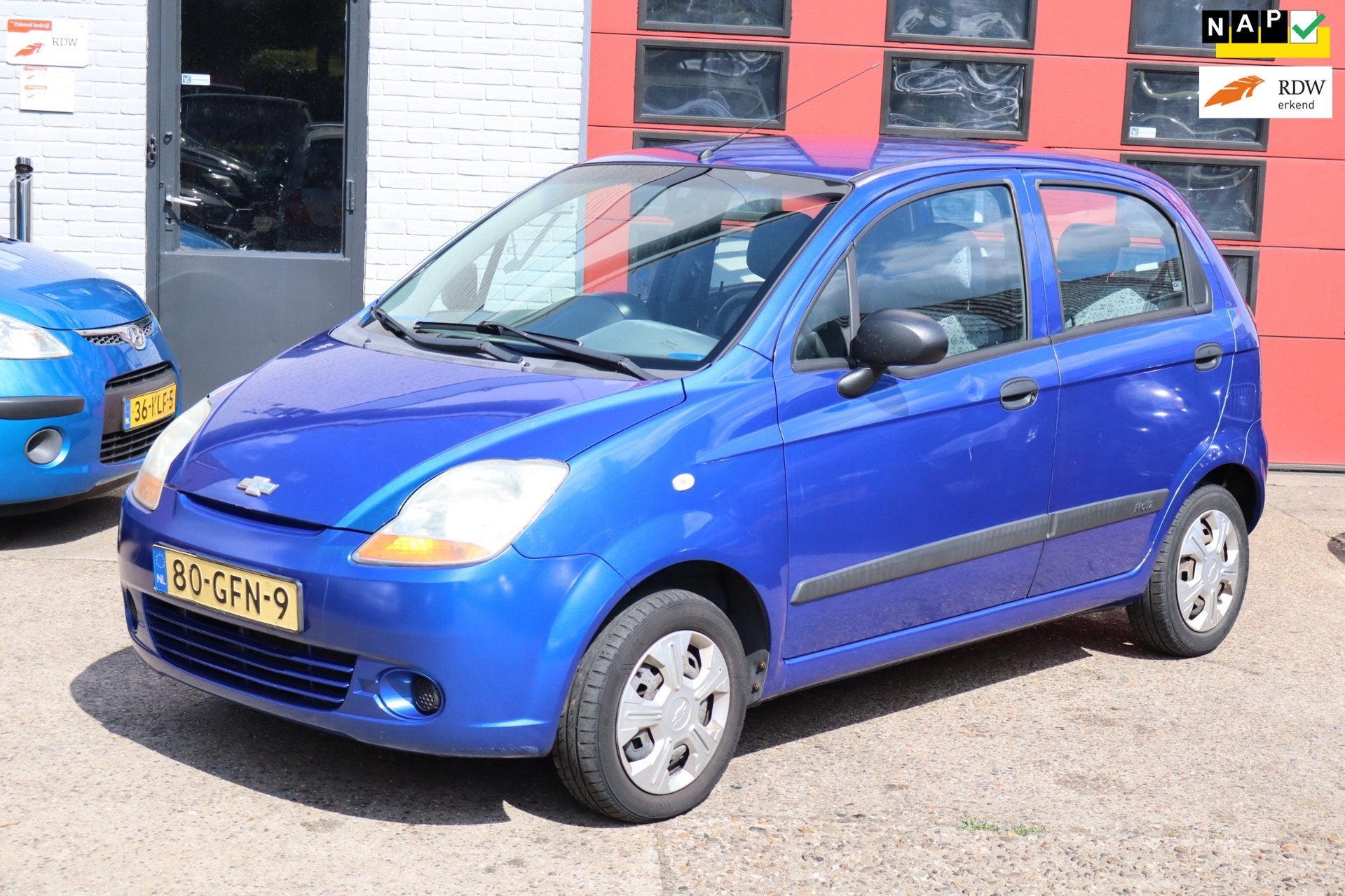 Chevrolet Matiz 0.8 Spirit , 122.000 km Nieuwe APK, Auto's, Voorwielaandrijving, Blauw, Origineel Nederlands, Bedrijf