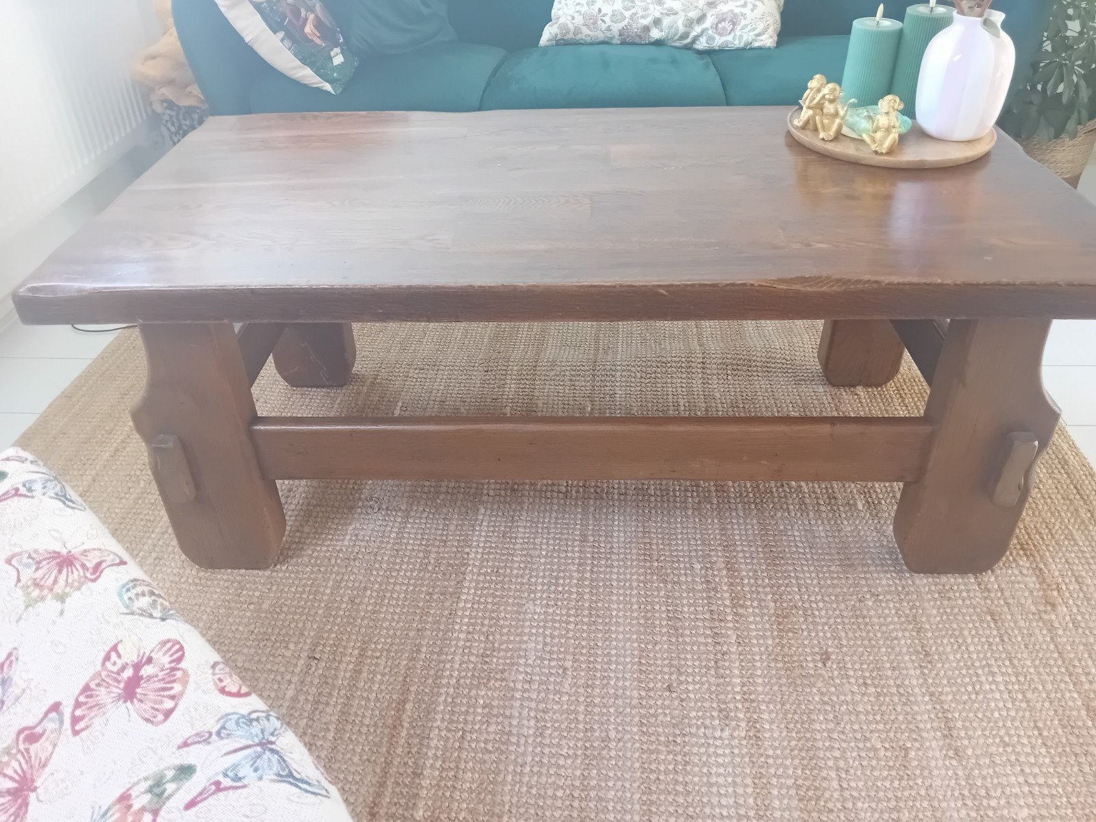 stevige houte salontafel, Ophalen, 50 tot 150 cm, 10 m² of meer, 10 tot 30 cm