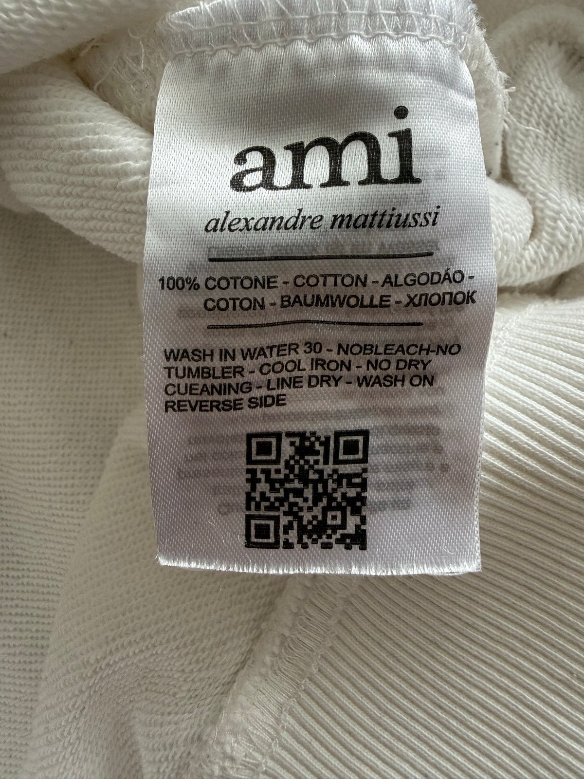 Ami Alexandre Mattiussi Hoodie Wit Maat S, Kleding | Dames, Truien en Vesten, Ophalen, Zo goed als nieuw, Maat 36 (S), Wit