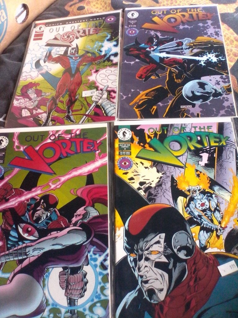out of the vortex, Ophalen, Amerika, Dark horse, Zo goed als nieuw