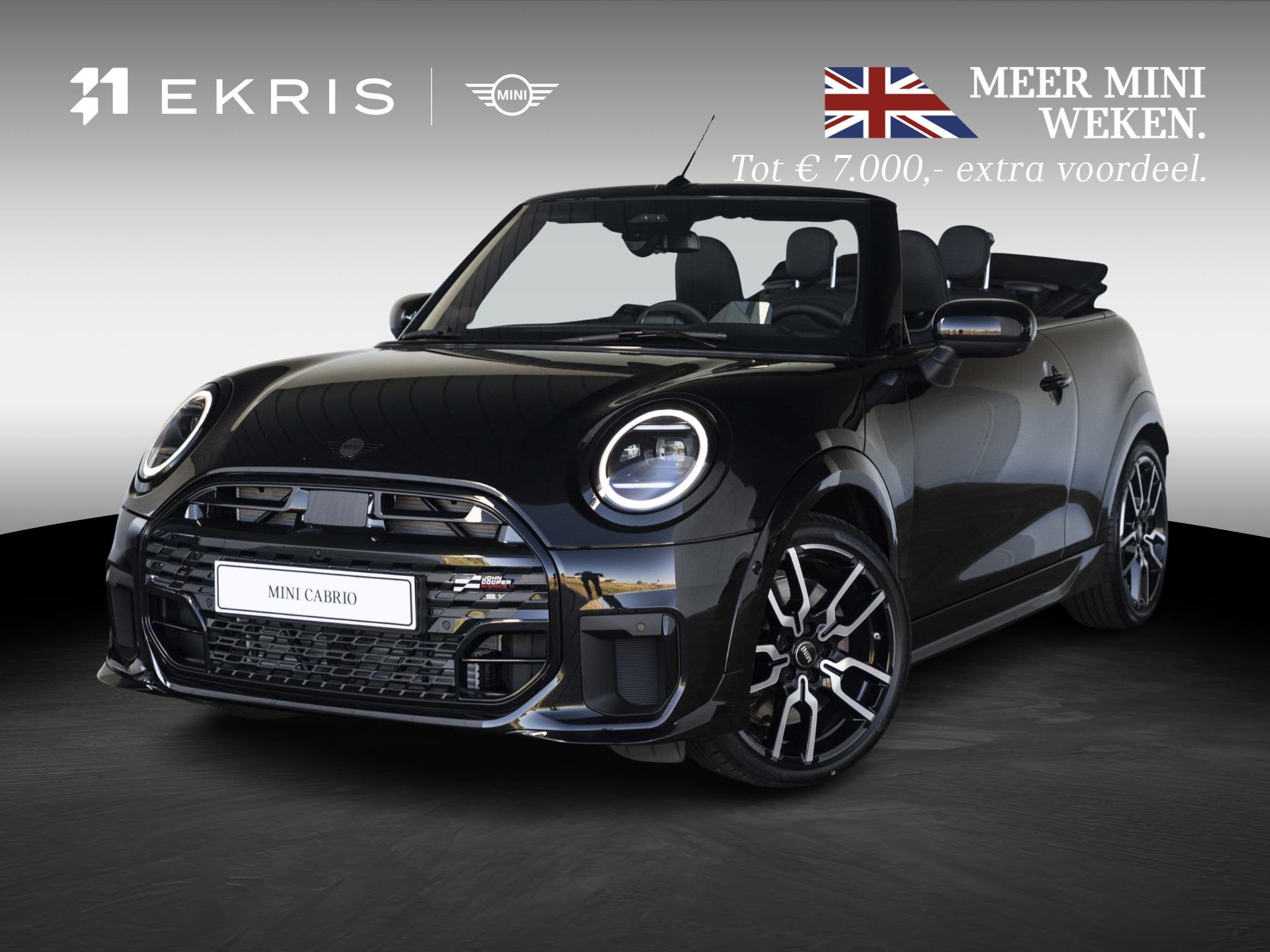 MINI Cabrio Cooper C John Cooper Works Trim | Pakket XL, Auto's, 1998 cc, Cabriolet, 4 stoelen, Bedrijf