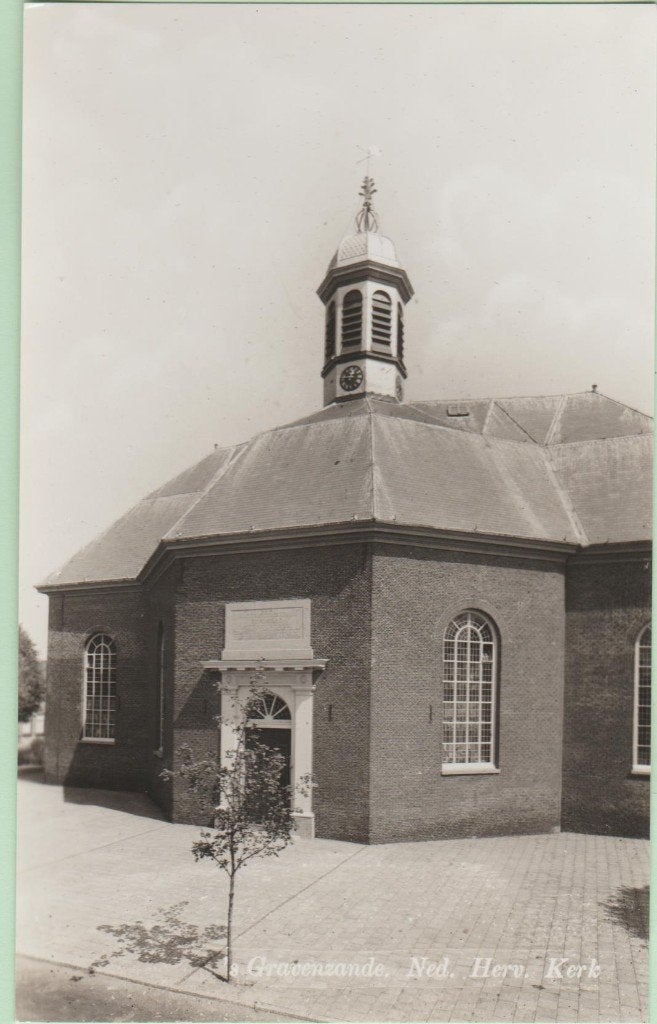 s Gravenzande (ZH) Ned. Herv. Kerk ca. 1960, Ophalen, 1940 tot 1960, Ongelopen, Zuid-Holland