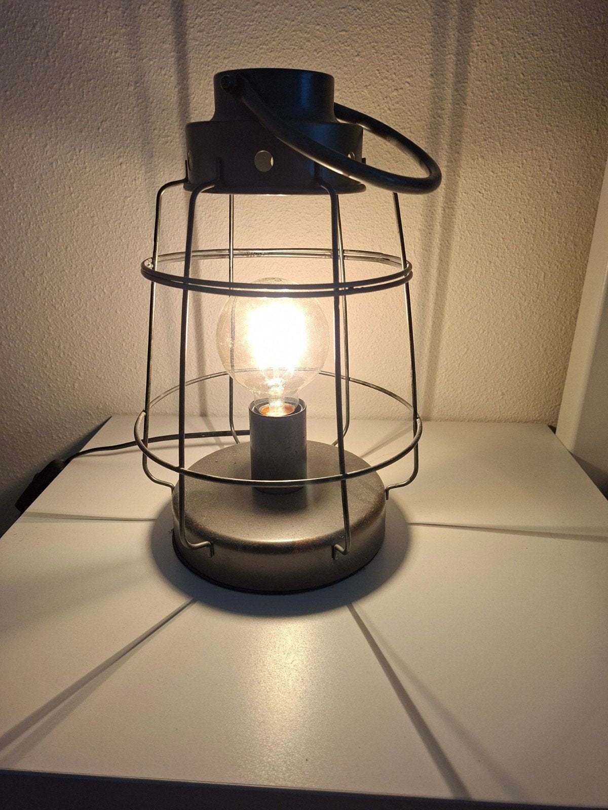 industriële schemerlamp, Zo goed als nieuw, Zwart, Met schakelaar, Industrieel