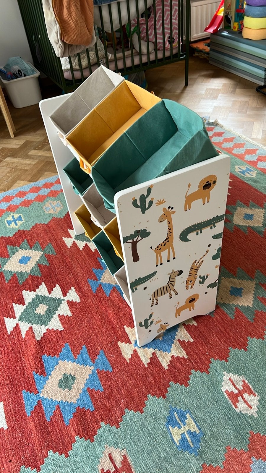 Kinderkast met opbergbakken - Safari thema, Ophalen, Gebruikt, Kast