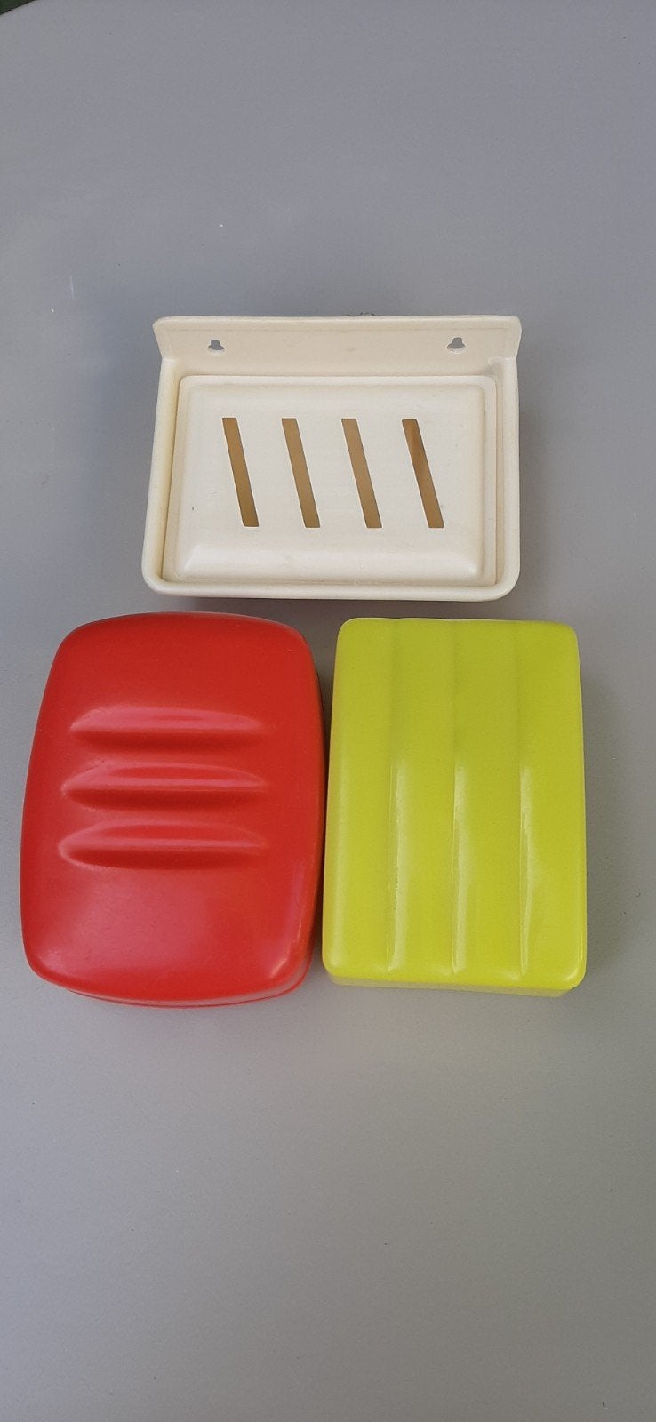 Vintage zeepbakjes - 1 om op te hangen, Ophalen of Verzenden, Gebruikt, Rood, Overige typen