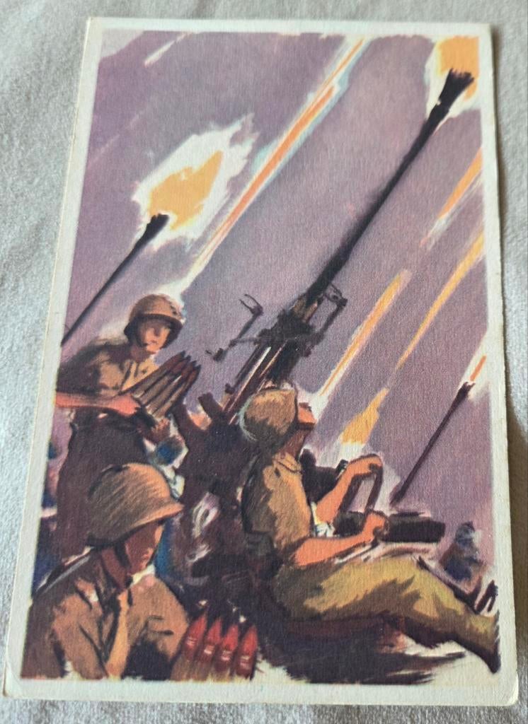 Tweede Wereldoorlog - Luchtafweergeschut in actie, Verzenden, 1940 tot 1960, Ongelopen, Overige thema's