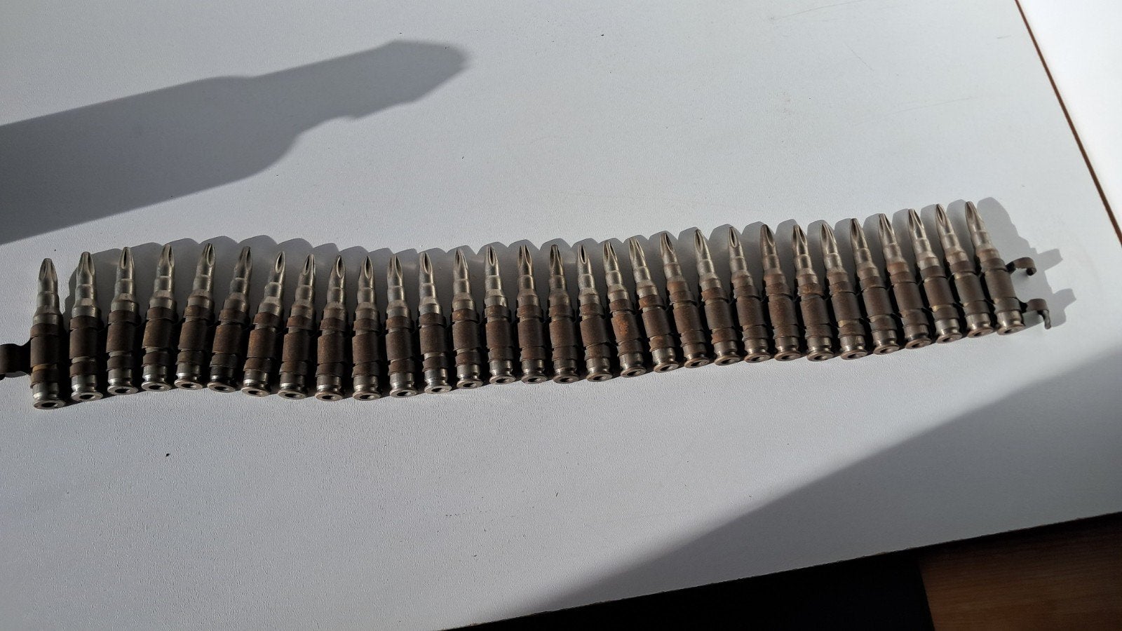 Munitieband dummy losse flodders, Verzamelen, Militaria | Algemeen, Ophalen of Verzenden, Landmacht, Nederland, Hulzen of Bodemvondsten