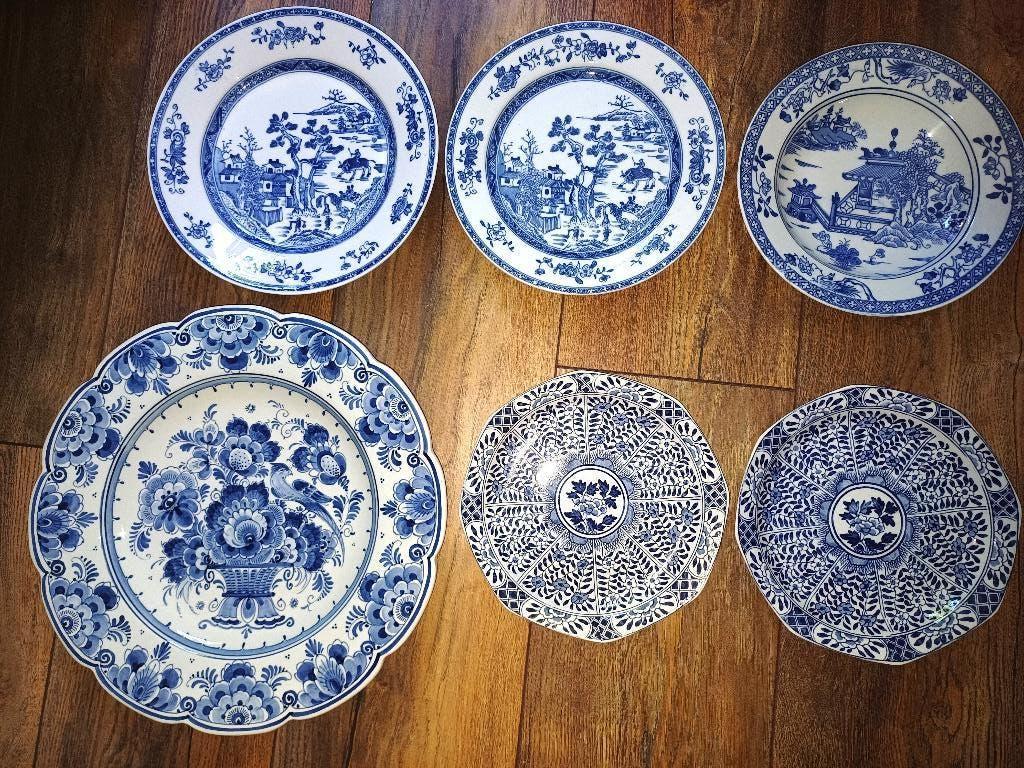 Delfts blauwe borden, Antiek en Kunst, Antiek | Wandborden en Tegels, Ophalen of Verzenden