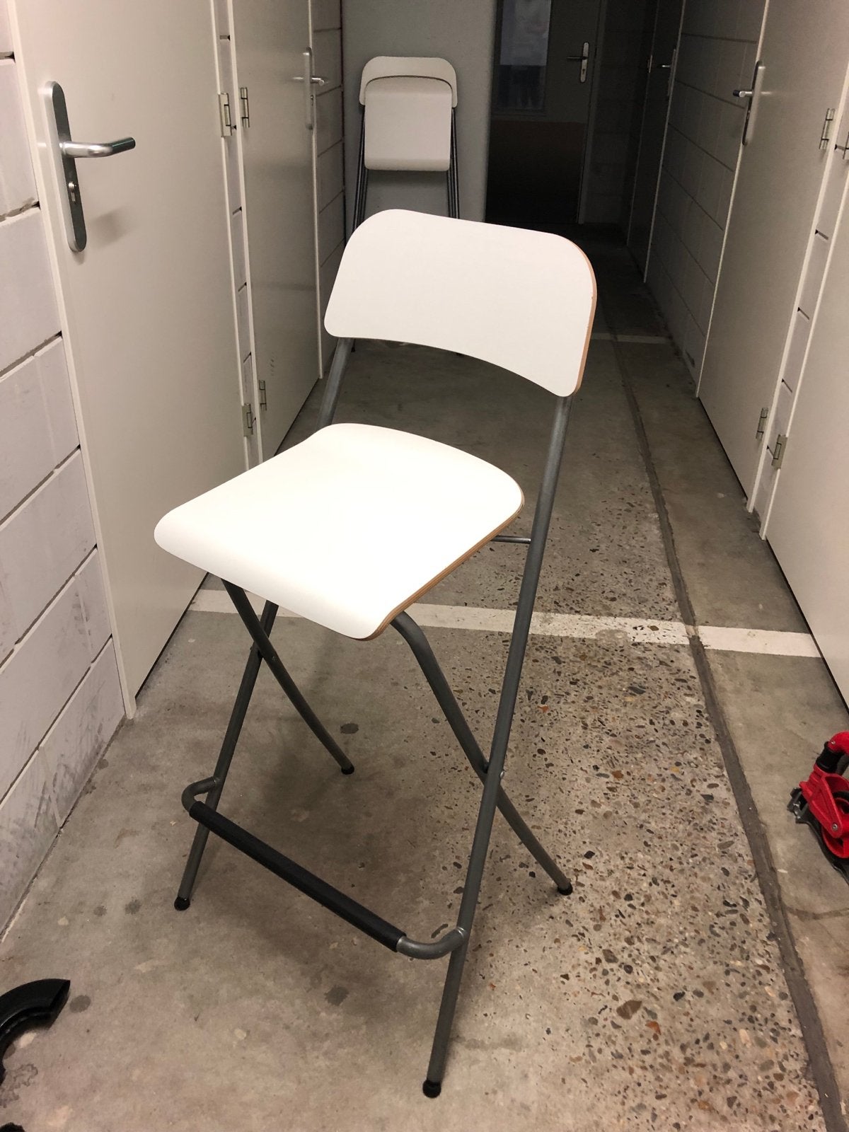 2 IKEA Franklin counter stools, Ophalen, Gebruikt, Met voetsteun, 60 tot 90 cm