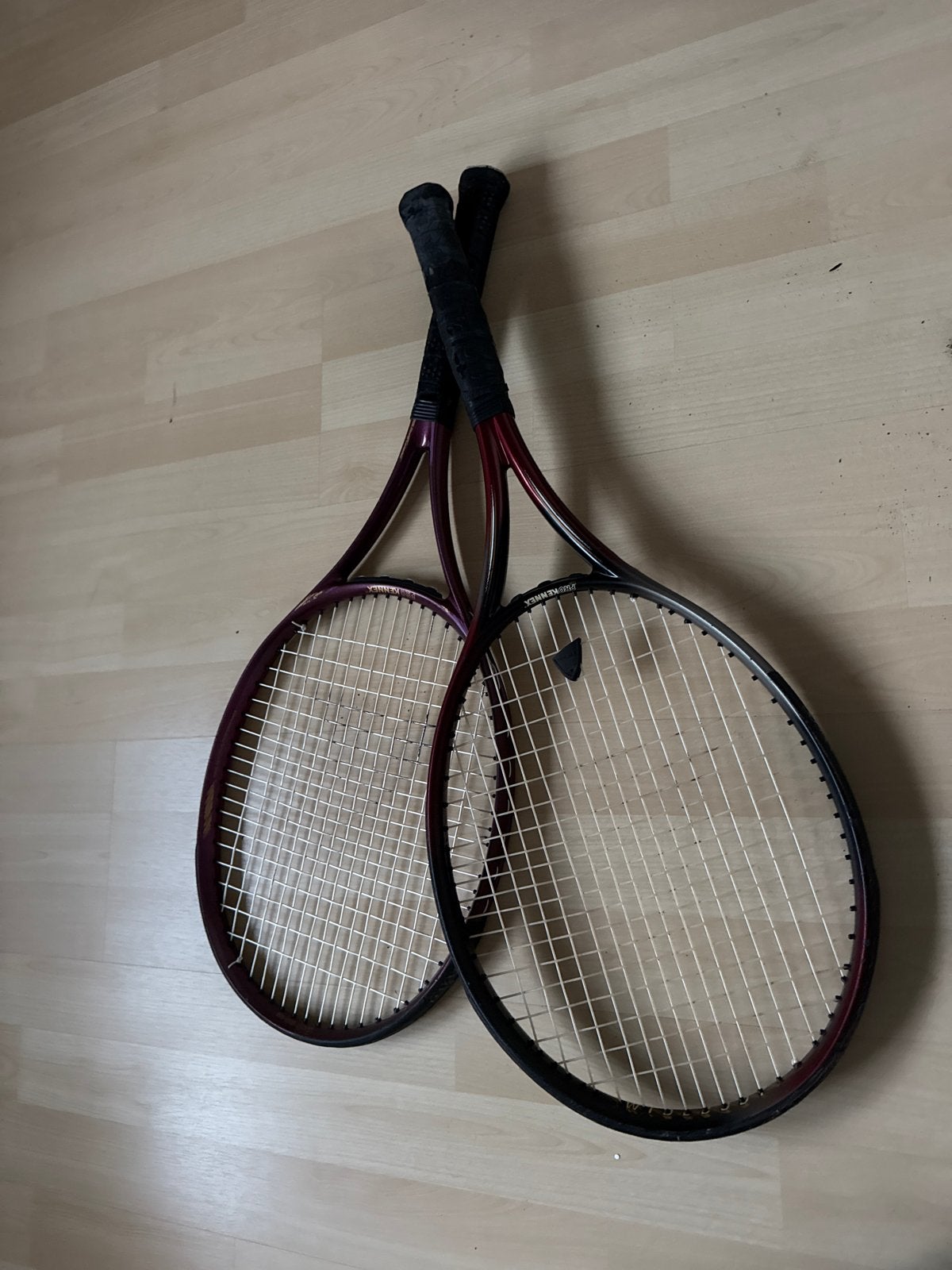 Twee tennisrackets met Yonex tennistas, Ophalen of Verzenden, Gebruikt, Racket, Overige merken