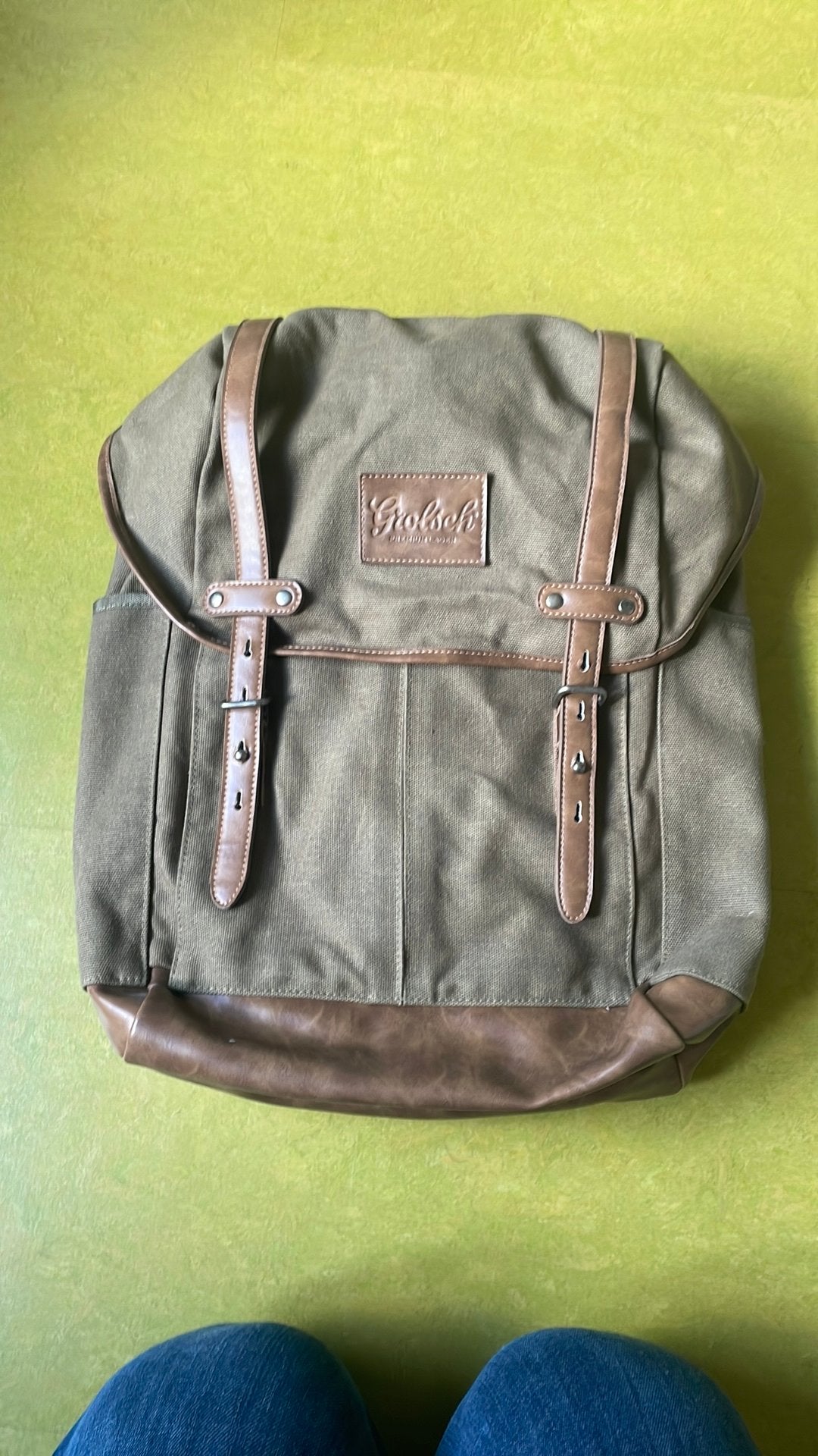 Grolsch Rugzak - Canvas, zeldzaam, Gebruikt, 25 tot 40 cm, Ophalen of Verzenden, Overige merken