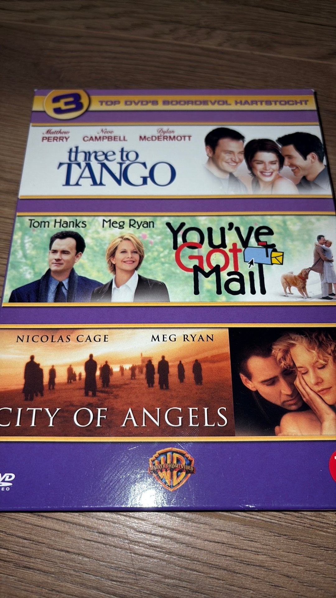 Three to Tango, You’ve Got Mail en City of Angels., Cd's en Dvd's, Dvd's | Klassiekers, Vanaf 16 jaar, Ophalen of Verzenden, Zo goed als nieuw