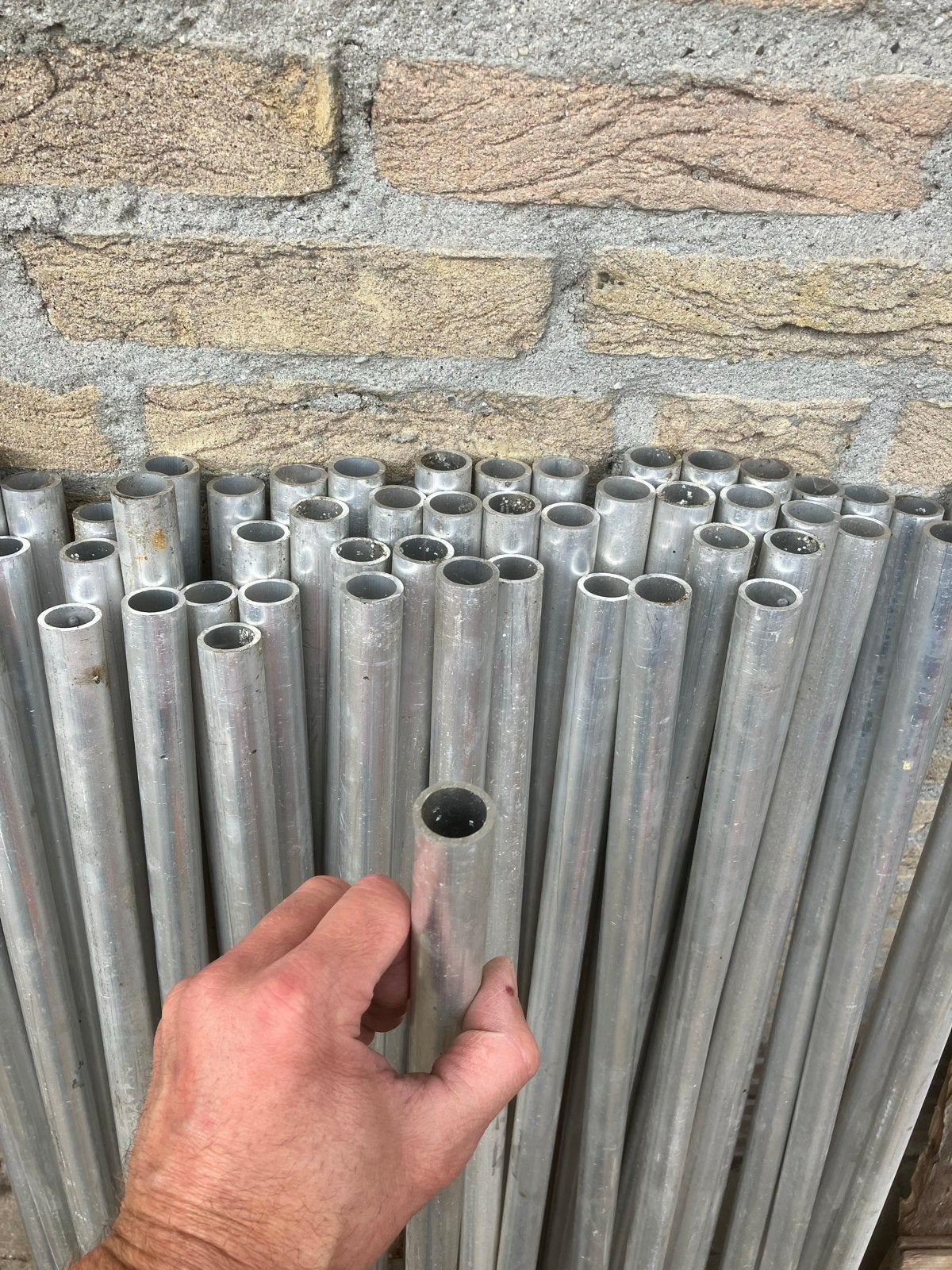 Aluminium buizen, Doe-het-zelf en Verbouw, Ophalen, Gebruikt, Aluminium