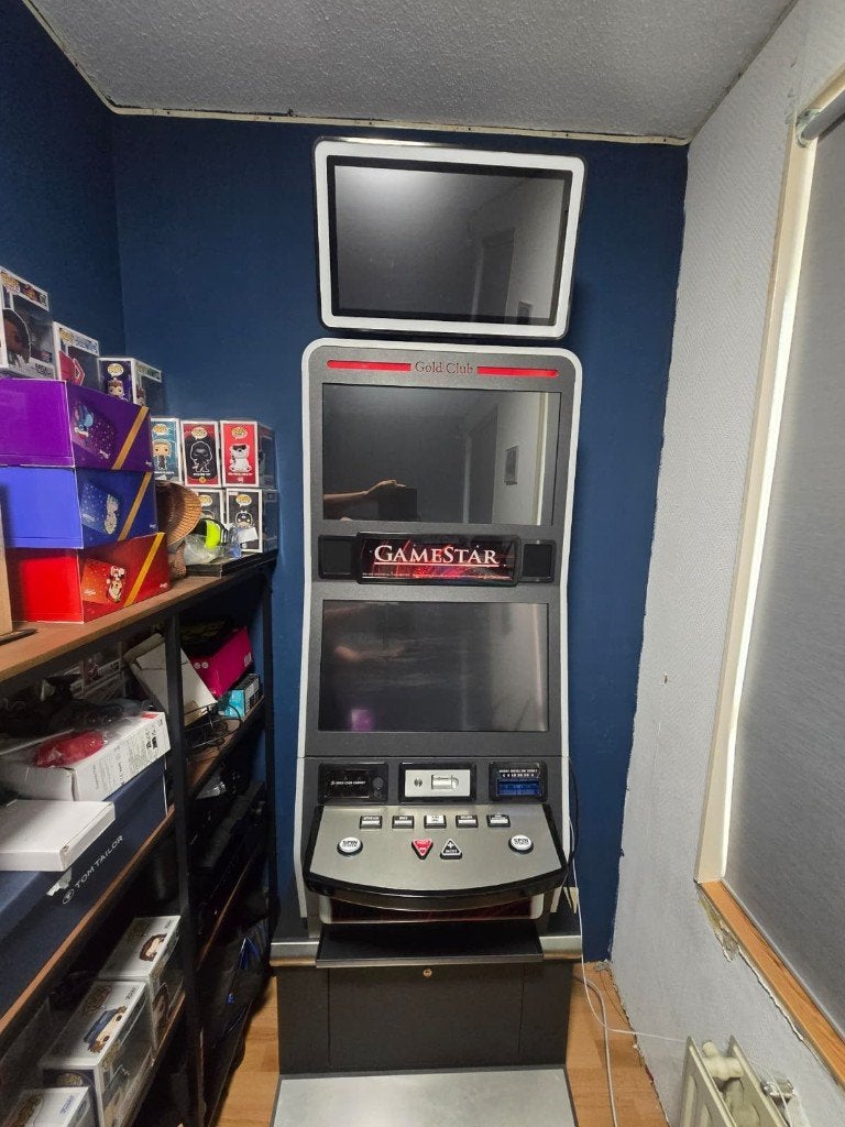 GoldClub Gamestar Gokkast met Meerdere Spellen, Verzamelen, Automaten | Gokkasten en Fruitautomaten, Gebruikt, Euro, Met sleutels