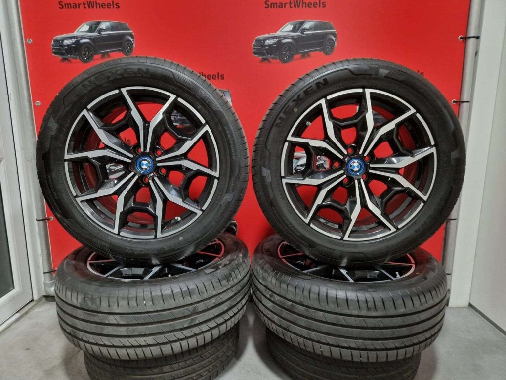 19 inch ORIGINEEL BMW 887 M X3 X5 G02 G08 IX3 VELGEN BANDEN, 245 mm, Banden en Velgen, Niet ingevuld, Ophalen of Verzenden