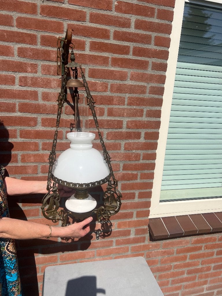 olielamp, Antiek en Kunst, Antiek | Lampen, Ophalen