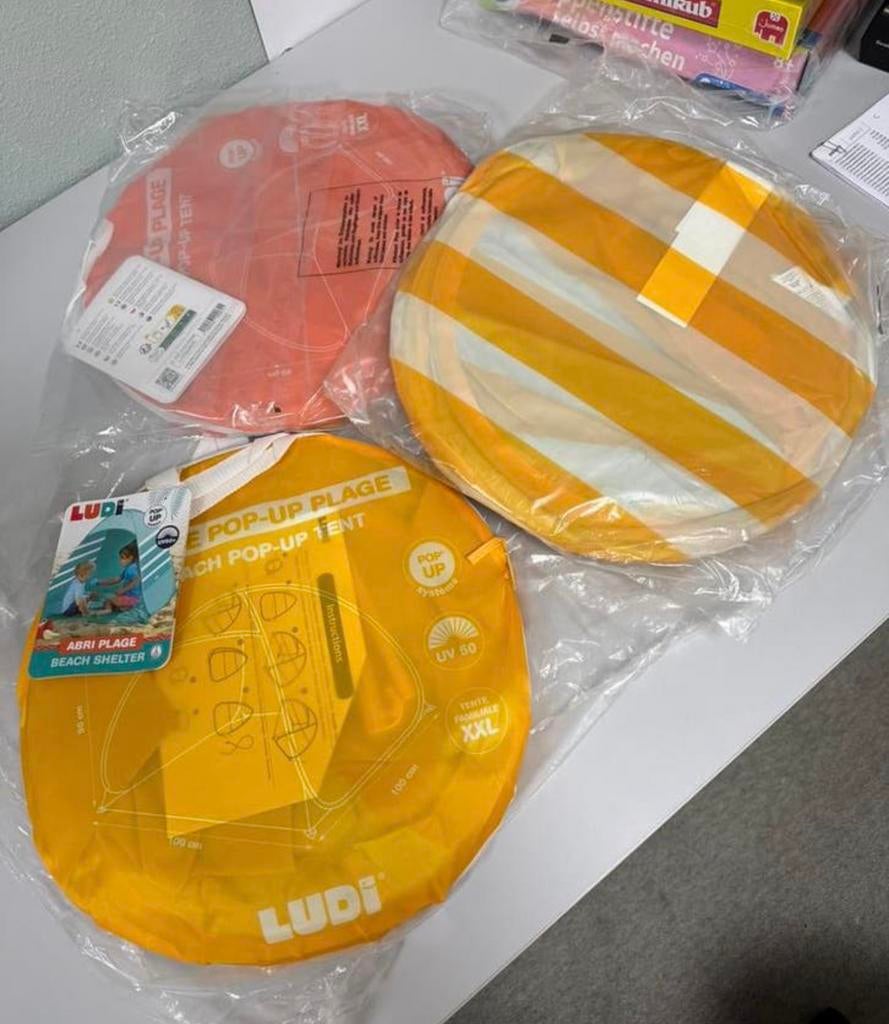 LUDI Pop-up Strandtent speeltent tent UV50+ XXL Nieuw + tas, Kinderen en Baby's, Speelgoed | Speeltenten, Nieuw, Ophalen of Verzenden