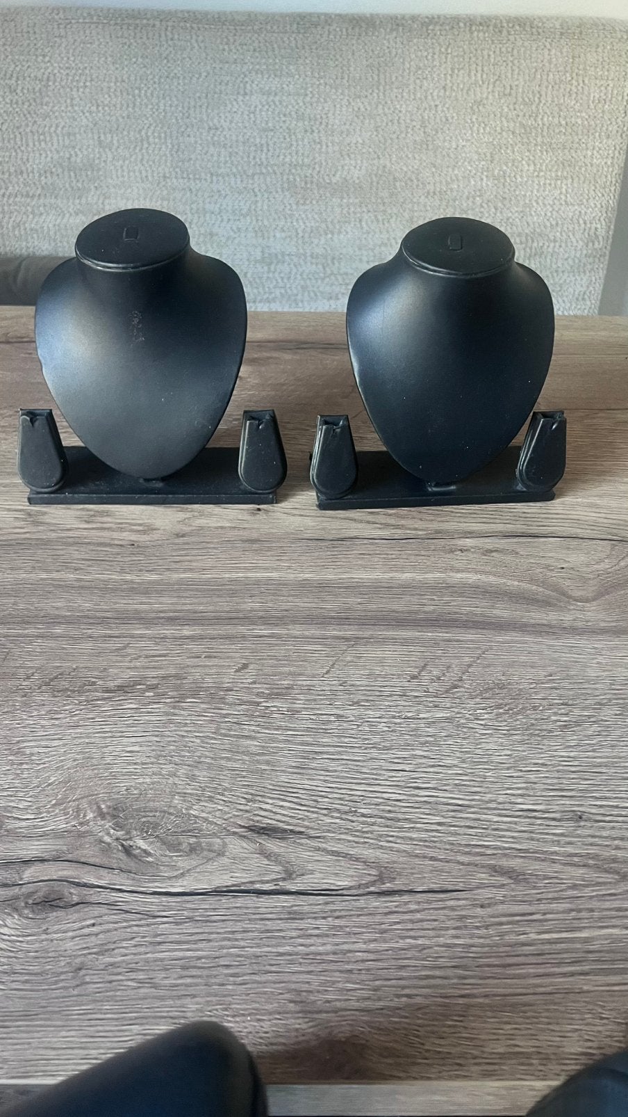 2 Sieradendipley zwart leer., Ophalen, Zo goed als nieuw, Zwart, Leer