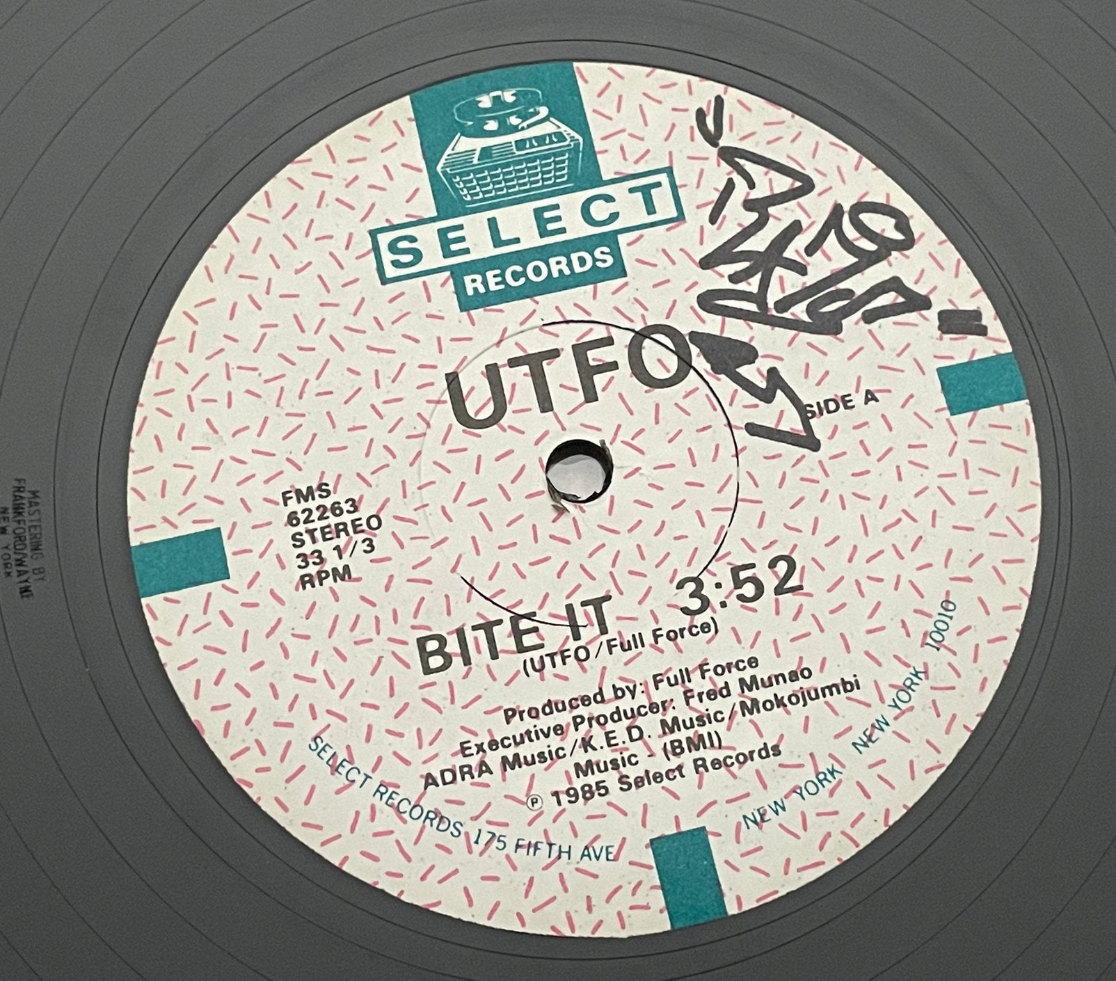 UTFO - Bite It 12" / US '85, VG++, Gebruikt, Ophalen of Verzenden, EP, 12 inch