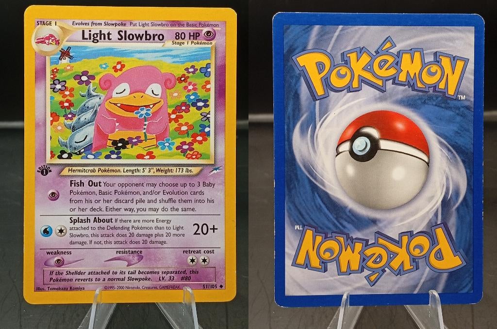 Light Slowbro first edition (NDE 51) - Good, Ophalen of Verzenden, Gebruikt, Losse kaart