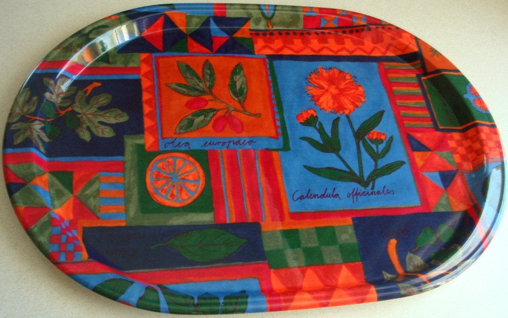 groot EMSA dienblad melamine serveerblad € 9,50, Kunststof, Gebruikt, Rond, Ophalen of Verzenden