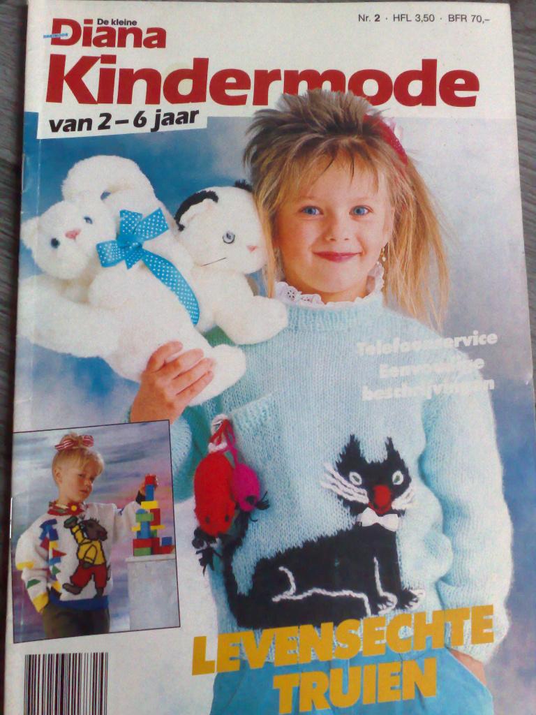 Diana breimode kindermode nr. 2 , van 2 - 6 jaar, Verzenden, Zo goed als nieuw, Breien of Haken, Patroon of Boek