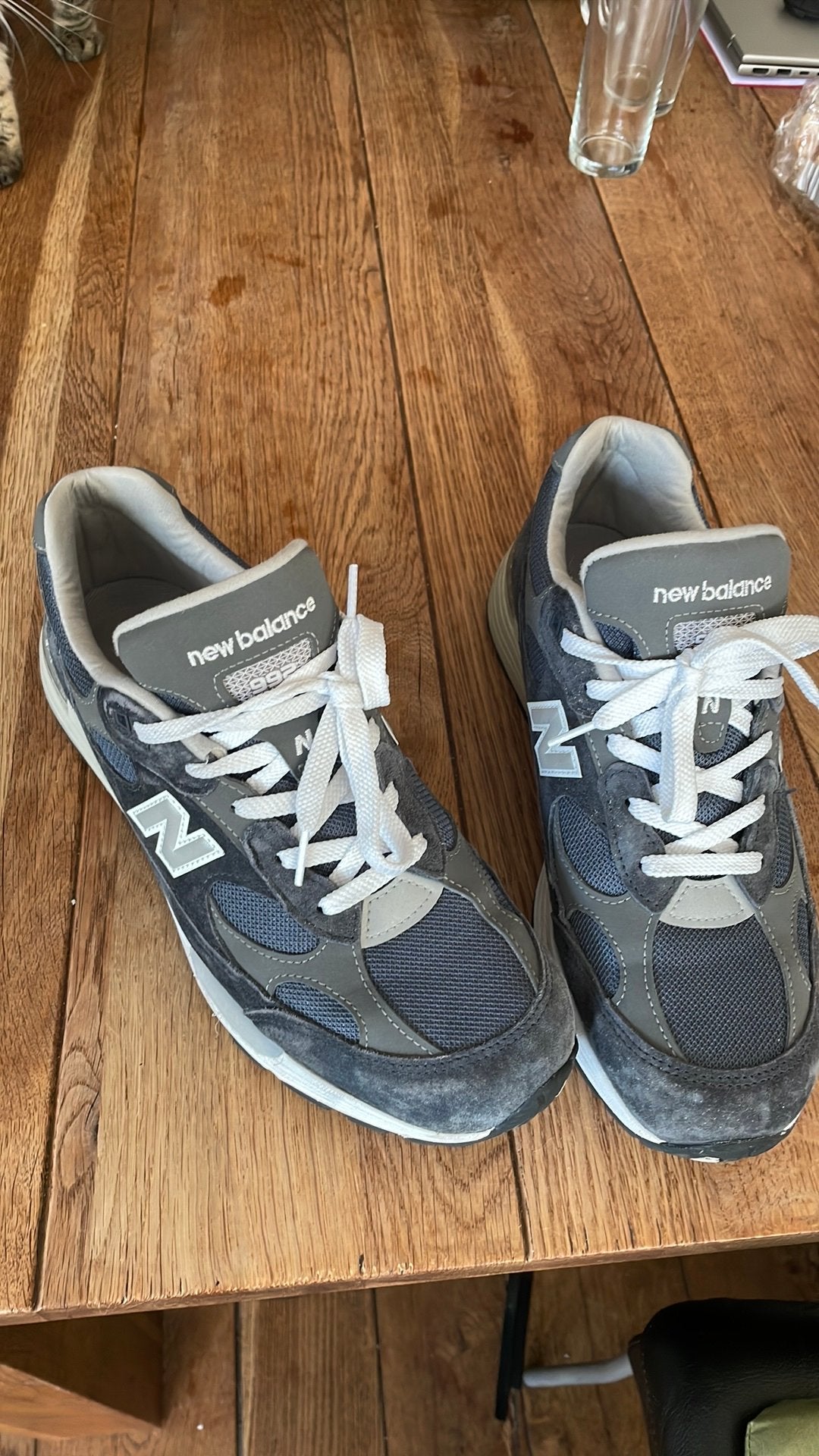 New Balance 992 Made Usa maat 10 (44), Ophalen of Verzenden, Zo goed als nieuw, Blauw