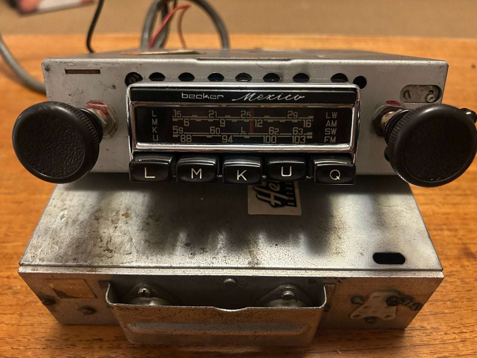Becker Mexico Chrome Autoradio - Werkend met Zenderzoekfunct, Auto diversen, Ophalen of Verzenden, Gebruikt