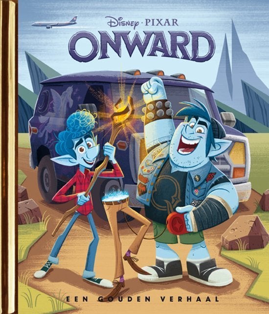 Disney Pixar gouden boekje: Onward, Verzamelen, Disney, Ophalen of Verzenden, Overige figuren, Zo goed als nieuw, Overige typen