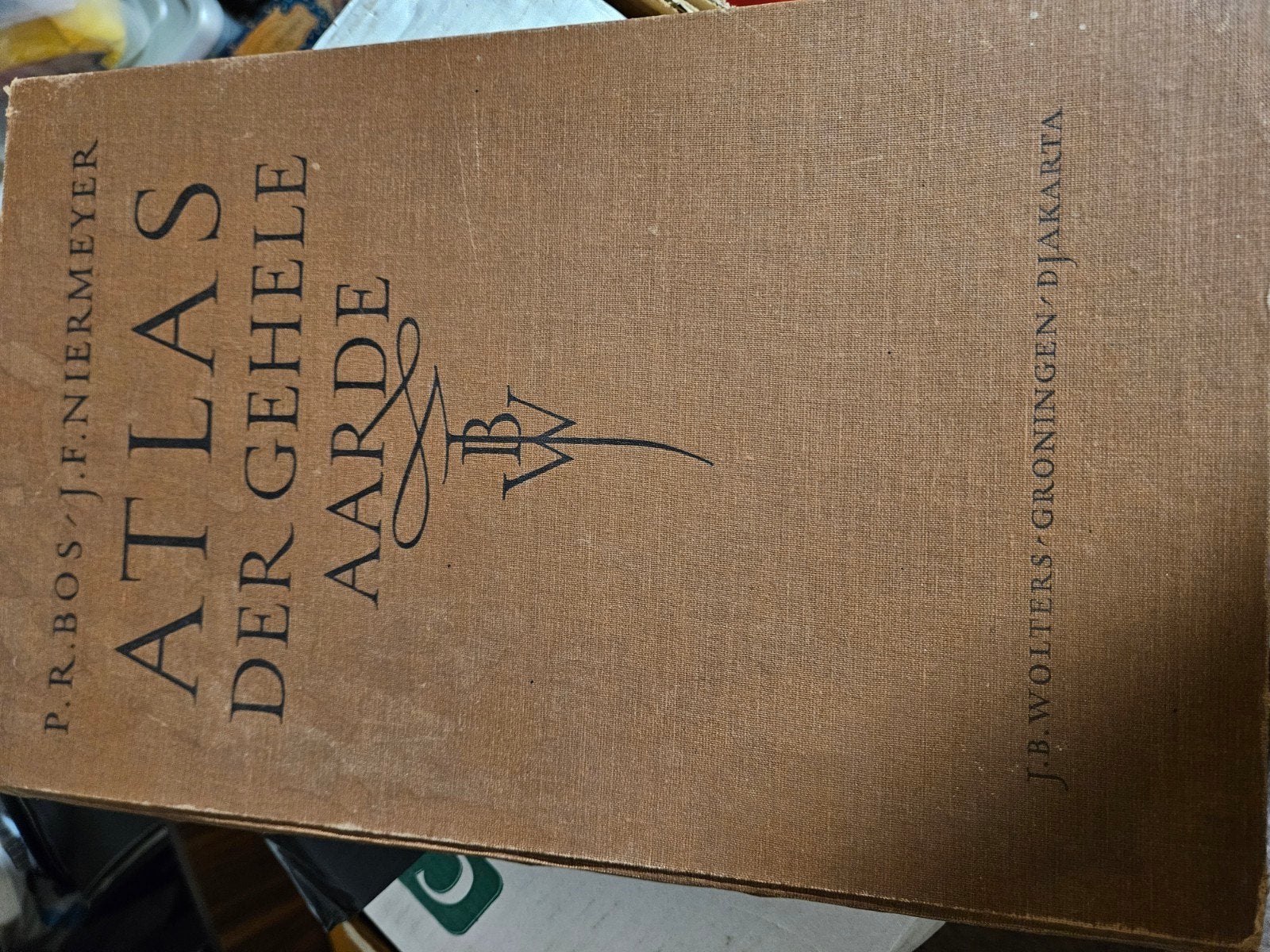 Atlas uit 1955 - Schat voor de Liefhebber, Boeken, Gelezen, Bosatlas, Ophalen of Verzenden, P.R. Bos, J.F. Niermeyer, P. Eibergen