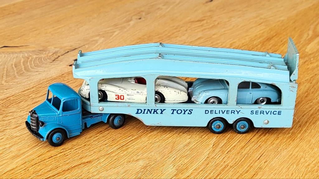 Dinky Toys 982 Bedford Pullmore Car Transporter, Ophalen of Verzenden, Gebruikt, Bus of Vrachtwagen
