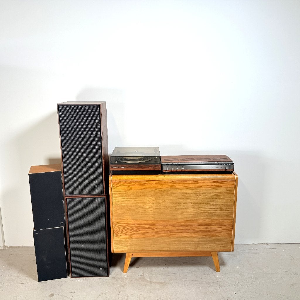 Vintage Bang & Olufsen set – Beomaster + Beogram + 4x Beovox, Gebruikt, Dk, Dk, Bang & Olufsen