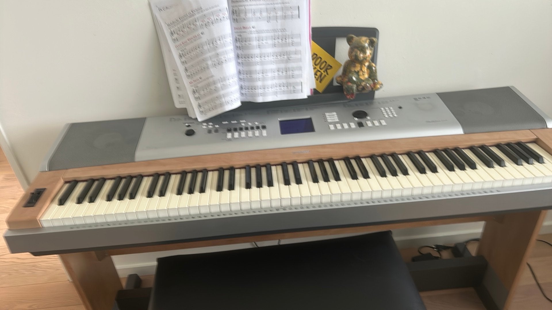 Elektrische piano, Gebruikt, Bruin, Ophalen of Verzenden, Piano