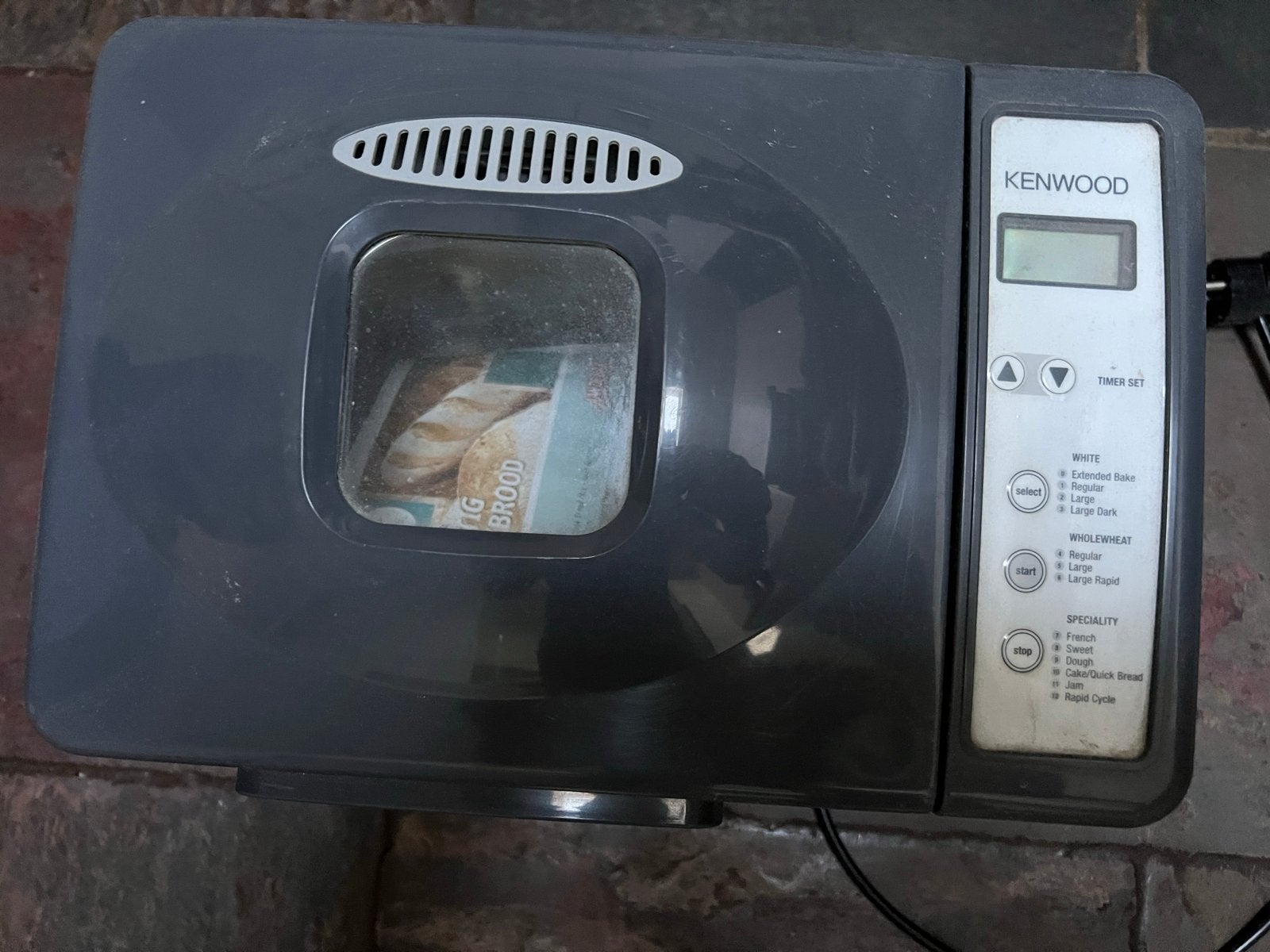 Kenwood Broodbakmachine - Zilver/Grijs - Met Timer, Witgoed en Apparatuur, Broodbakmachines, Gebruikt, 800 tot 1200 gram deeg