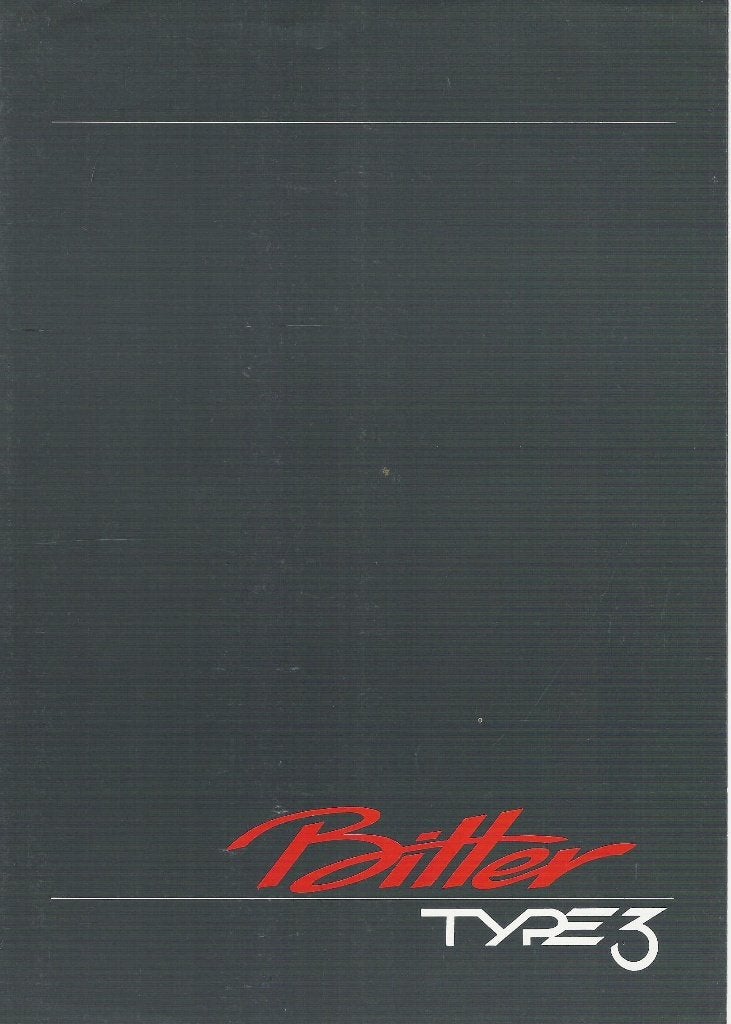 Bitter cabriolet folder, Ophalen of Verzenden, Gelezen, Overige merken