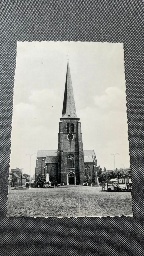 Retie St Martinuskerk en ijscokar, Ophalen of Verzenden, 1940 tot 1960, Ongelopen, Antwerpen