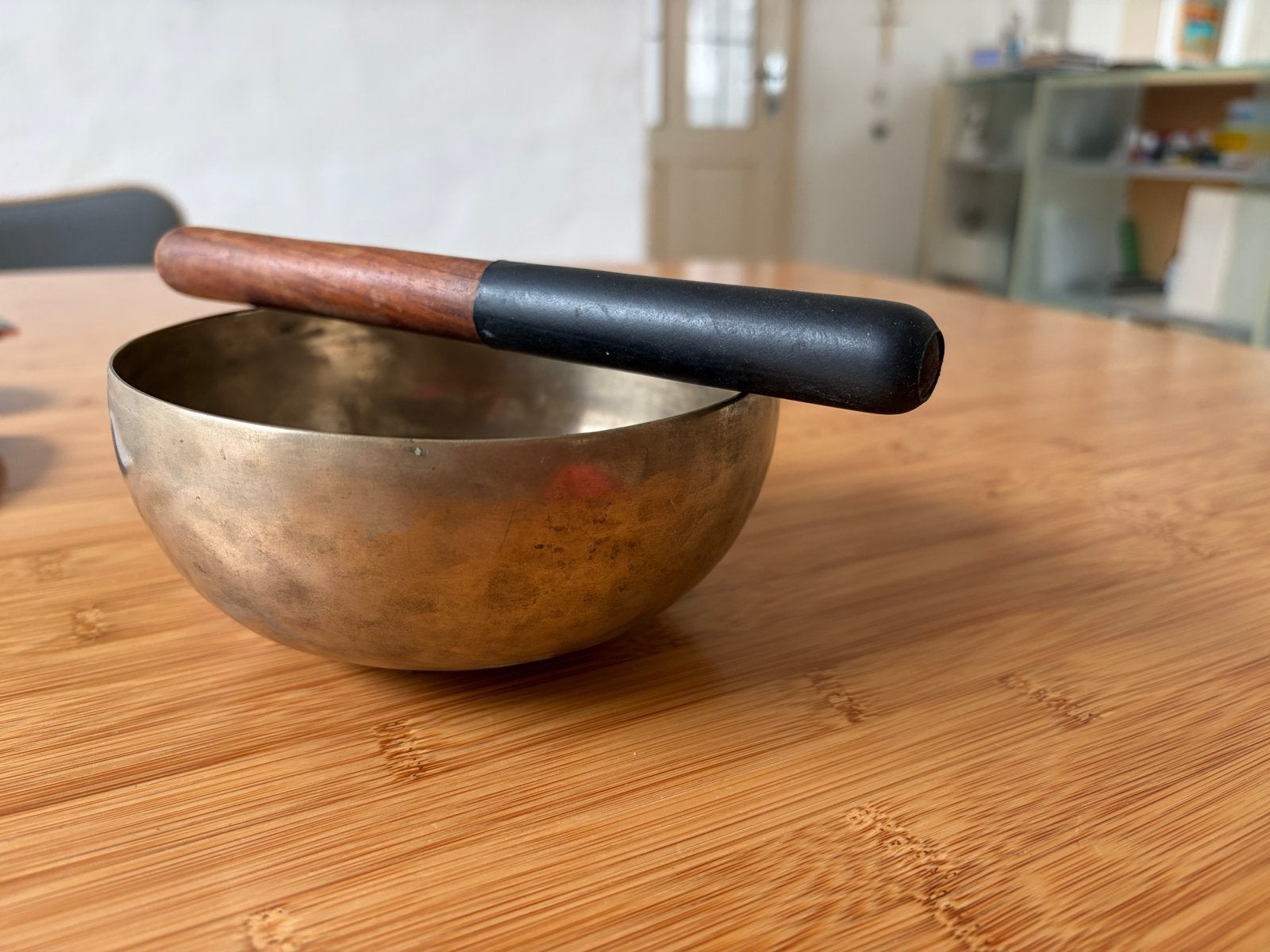 Koperen Klankschaal 16 cm - Mooi Geluid, Ophalen of Verzenden, Gebruikt