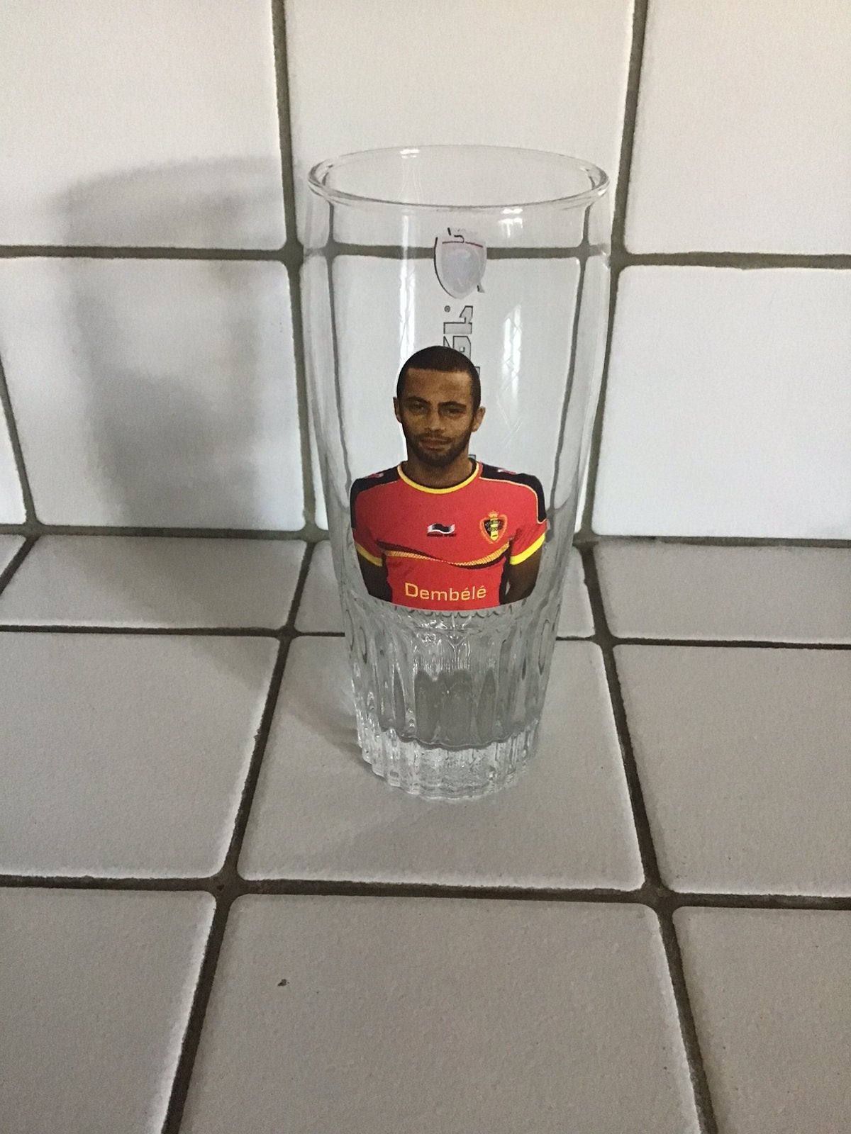 Bierglas Rode Duivels Dembele Jupiler, Maat XL, Ophalen of Verzenden, Zo goed als nieuw