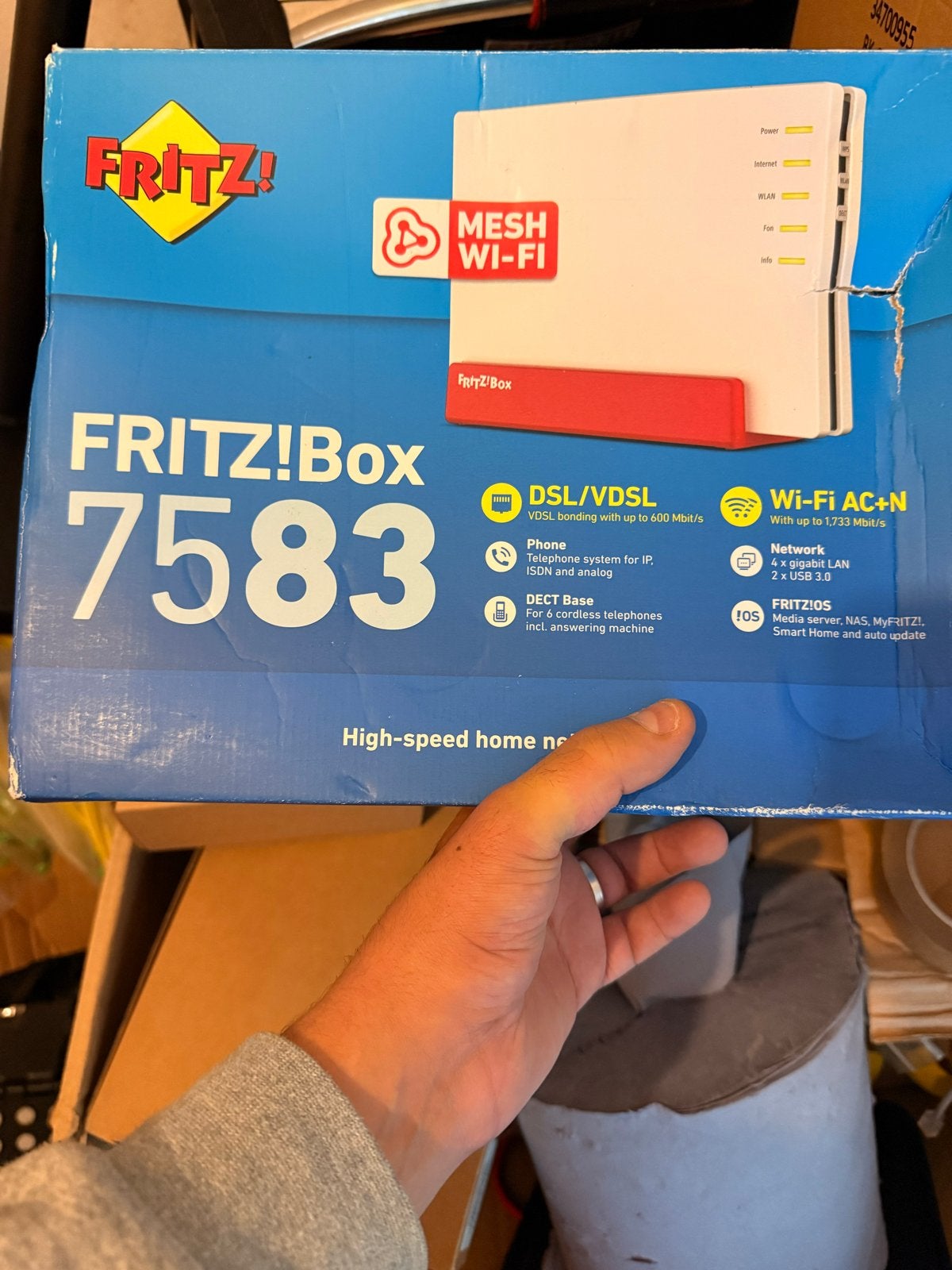 FRITZ!Box 7583 VDSL Router – NIEUW / NOOIT GEBRUIKT, Ophalen of Verzenden, Nieuw, Router met modem