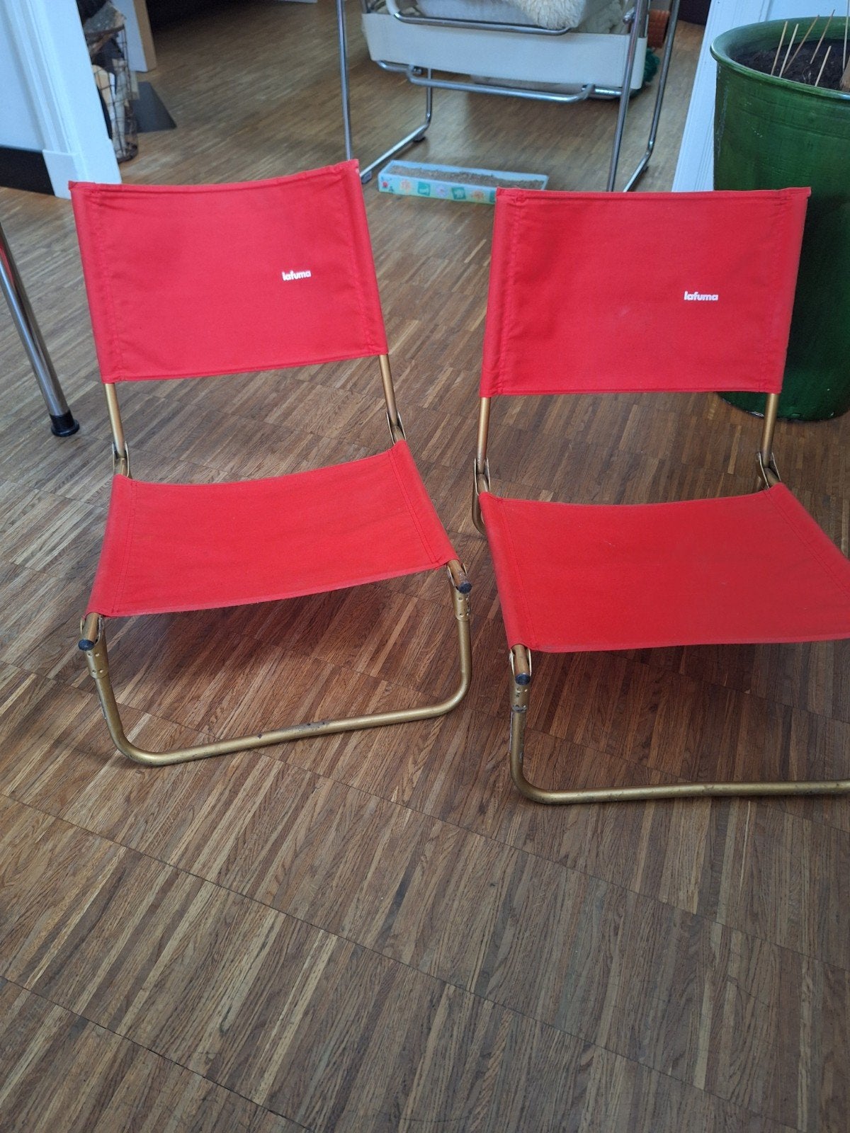 Lafuma camping visser stoeltjes 2 stuks, Ophalen of Verzenden