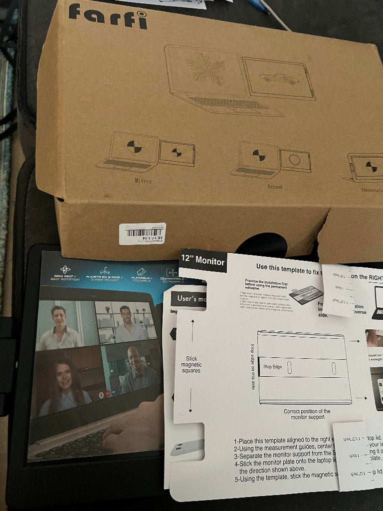 Farfi 11.6" Portable Laptop Monitor / Extra Scherm, Ophalen, Gebruikt, Overige modellen, 12 inch