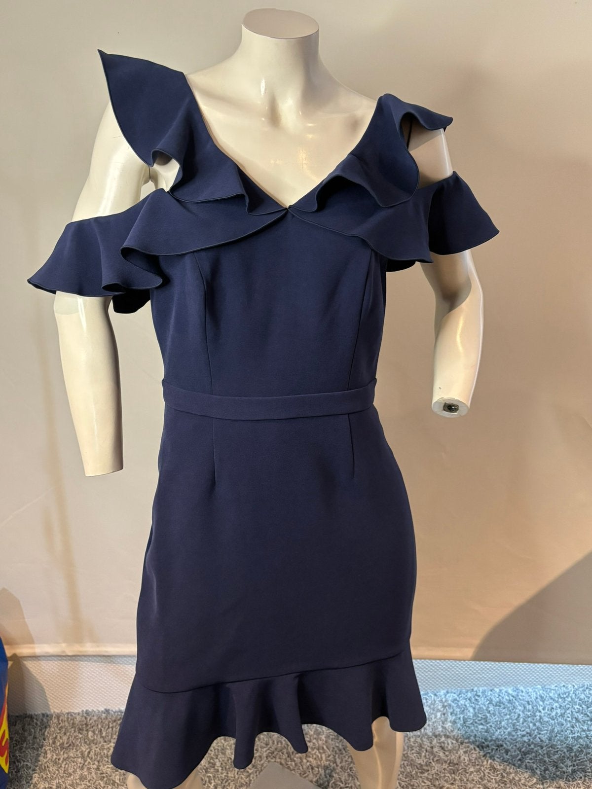 Rachel zoe jurkje met aparte mouwen maat 38, Maat 38/40 (M), Blauw, ., Nieuw