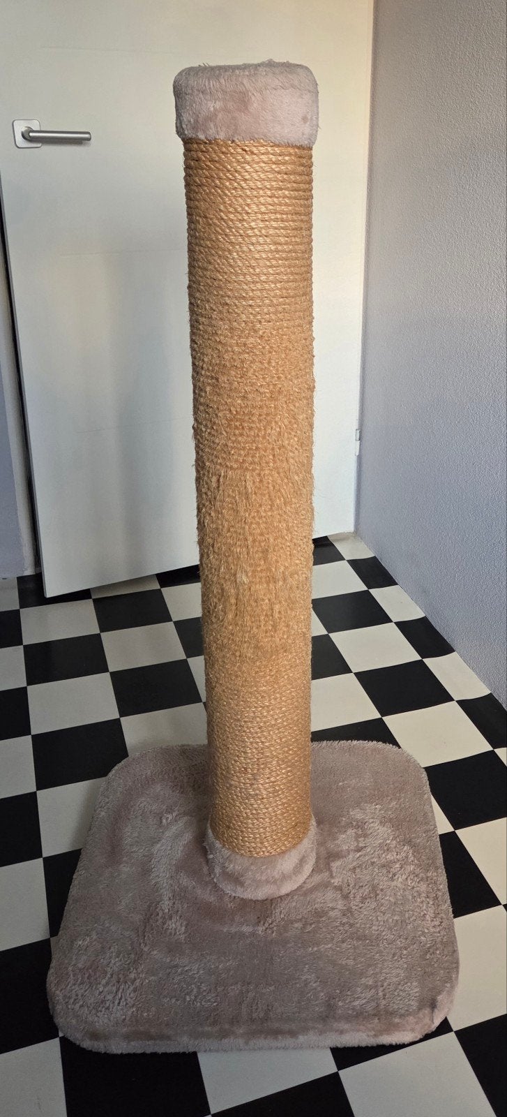 Grote krabpaal beige 120cm, Ophalen, Zo goed als nieuw, Krabpaal