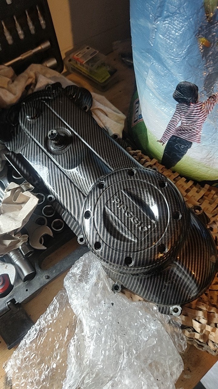 Carbonfiber Carterkap voor piaggio zip, Ophalen of Verzenden, Gebruikt, Kap, Overige merken