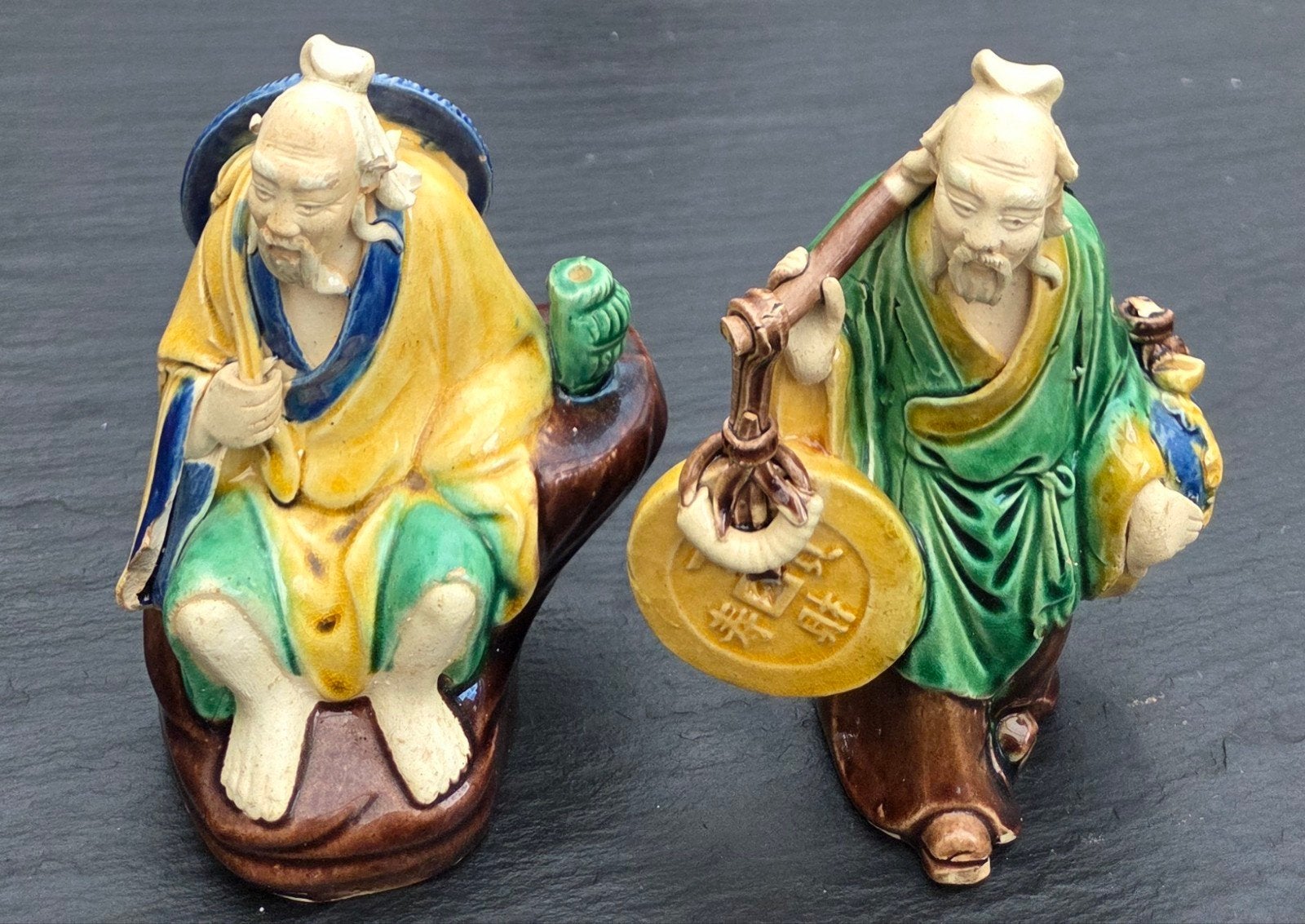 Antieke Chinese Mudmen beeldjes – Shiwan (ca. 1900–1930), Ophalen of Verzenden