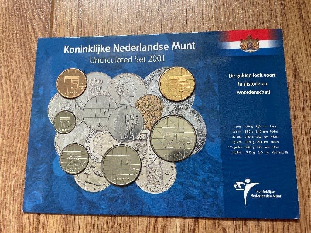 Uncirculated set 2001, Koninklijke Nederlandse Munt, Ophalen of Verzenden, Koningin Beatrix, Overige waardes, Setje